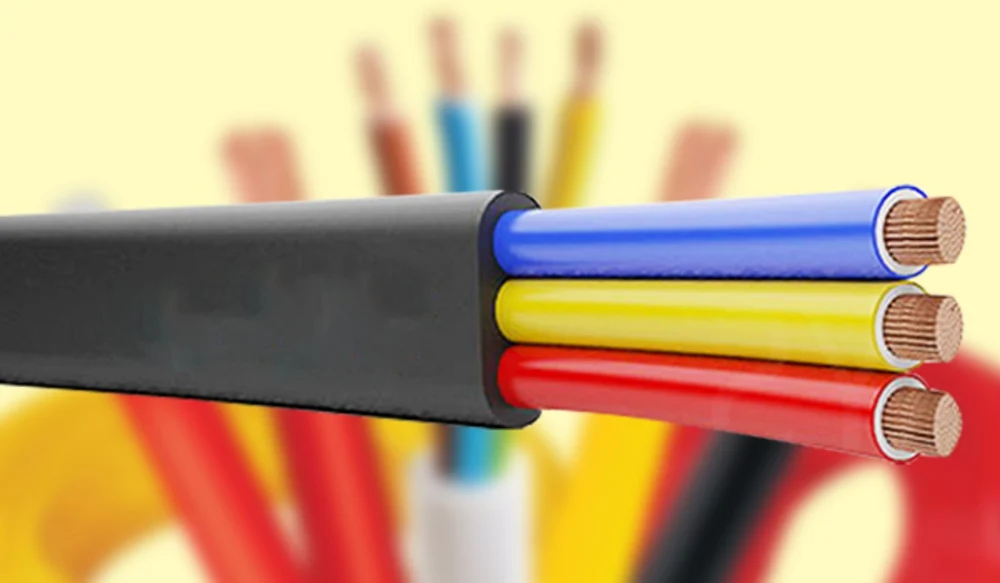 Foliflex submersible 3 core flat cables for pump motors